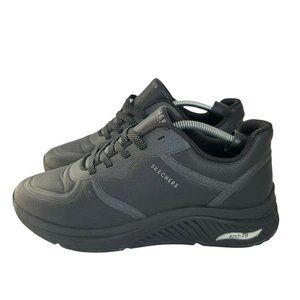 Skechers Women's Arch Fit S-Miles 155570 Black Low Top Sneaker Shoes Size US 9